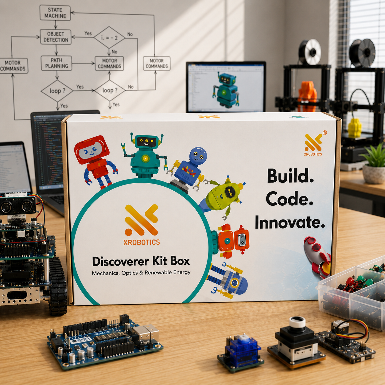Class 3 Discoverer Kit: Mechanics, Optics & Renewable Energy