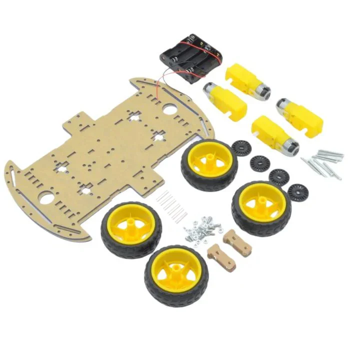 4WD Smart Robot Car Chassis Kit with 200 RPM BO Motors
