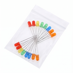 5-Color 3mm / 5mm Round LED Assortment – 10 Pcs