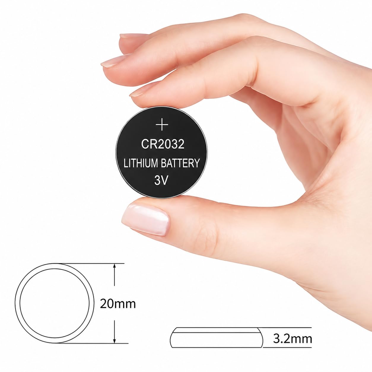 CR2032 3V Lithium Coin Cell Battery - Image 4