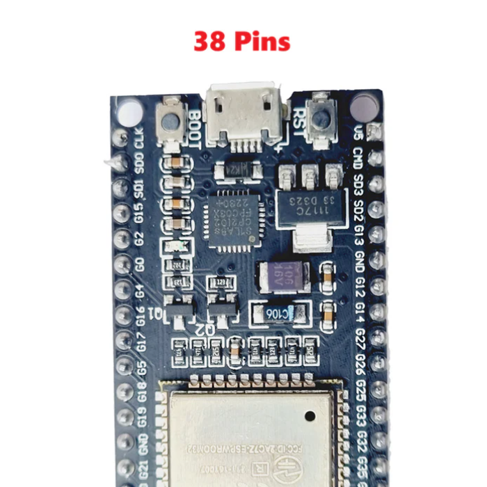 ESP32 38-Pin Wi-Fi & Bluetooth NodeMCU Development Board – ESP-WROOM-32