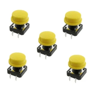 12x12x7.3 mm Tactile 4-Pin Push Button Switch (Pack of 5)